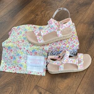 Love Shack Fancy Loves Manebí Fruity Punch Leather Espadrille Sandals 37 (6.5)